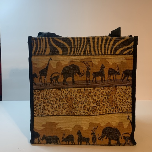 Animal Print Bag W/change Purse Approximately 12 X 12 X 5 Really Cute Used - Picture 2 of 7